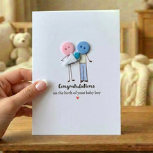 Load image into Gallery viewer, Congratulations on the birth of your Baby Boy Card