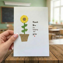 Load image into Gallery viewer, Thank You For Helping Me Grow Card
