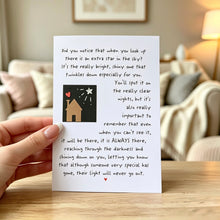 Load image into Gallery viewer, Did You Notice When You Look Up Card