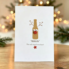 Load image into Gallery viewer, Rein-beer Christmas Card