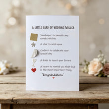 Load image into Gallery viewer, Little Card of Wedding Wishes