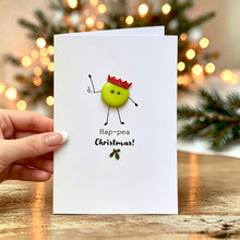 Load image into Gallery viewer, Ha-Pea Christmas Card
