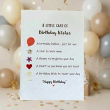 Load image into Gallery viewer, Little Card Of Birthday Wishes