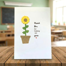 Load image into Gallery viewer, Thank You For Helping Me Grow Card