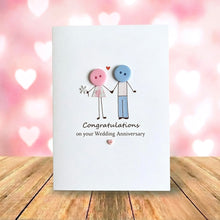 Load image into Gallery viewer, 1st Wedding Anniversary Card – Paper Anniversary Card for Couple