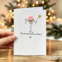 Load image into Gallery viewer, Christmas Prosecco Fairy Card