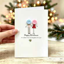 Load image into Gallery viewer, Happy Christmas To A Dear Son &amp; Daughter In Law Christmas Card