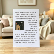 Load image into Gallery viewer, Did You Notice When You Look Up Card