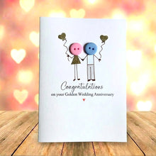 Load image into Gallery viewer, Congratulations on your Golden Wedding Anniversary Card