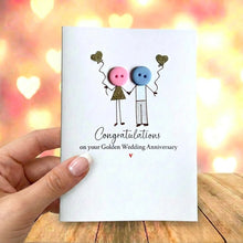 Load image into Gallery viewer, Congratulations on your Golden Wedding Anniversary Card