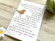 Load image into Gallery viewer, A Little Robin Sympathy Card, Thinking Of You, Bereavement Card