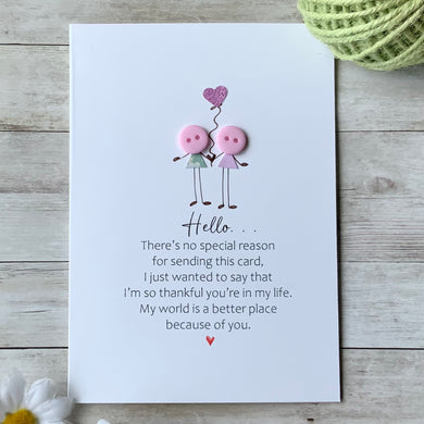 Hello, No Special Reason Card
