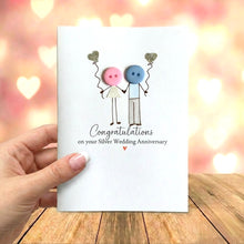 Load image into Gallery viewer, Congratulations on your Silver Wedding Anniversary Card