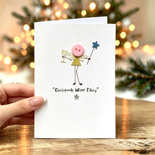 Load image into Gallery viewer, Christmas Wine Fairy Card