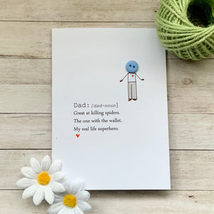 Dad Definition Card