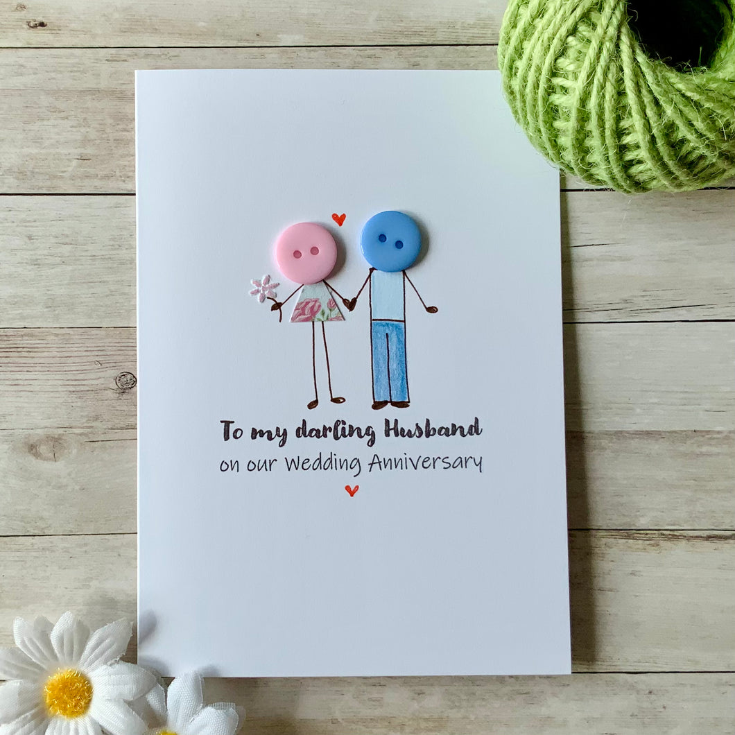 To My Husband On Our Wedding Anniversary Card