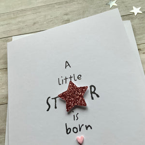 A Little Star Is Born Card