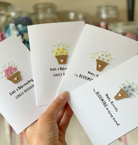 Blooming Birthday Pack of Four Cards