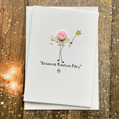 Christmas Prosecco Fairy Card