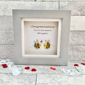 Congratulations You Two Were Meant To Bee Together Mini Frame