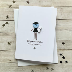 Button Graduation Card - Personalised