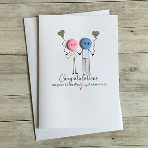 Congratulations on your Silver Wedding Anniversary Card