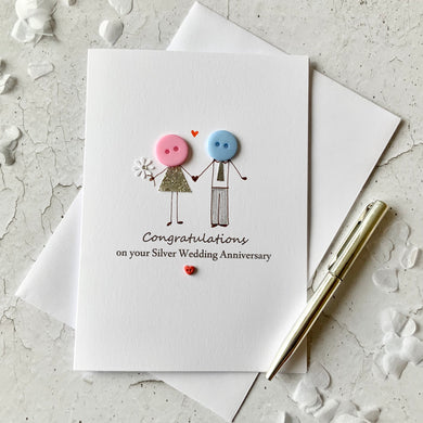 Congratulations on your Silver Anniversary - Personalised