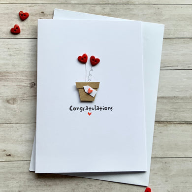 Congratulations Plant Pot - Personalised