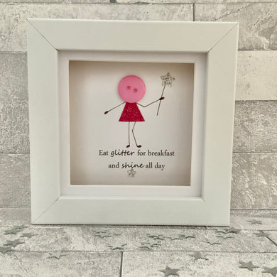 Eat Glitter For Breakfast  Mini Frame