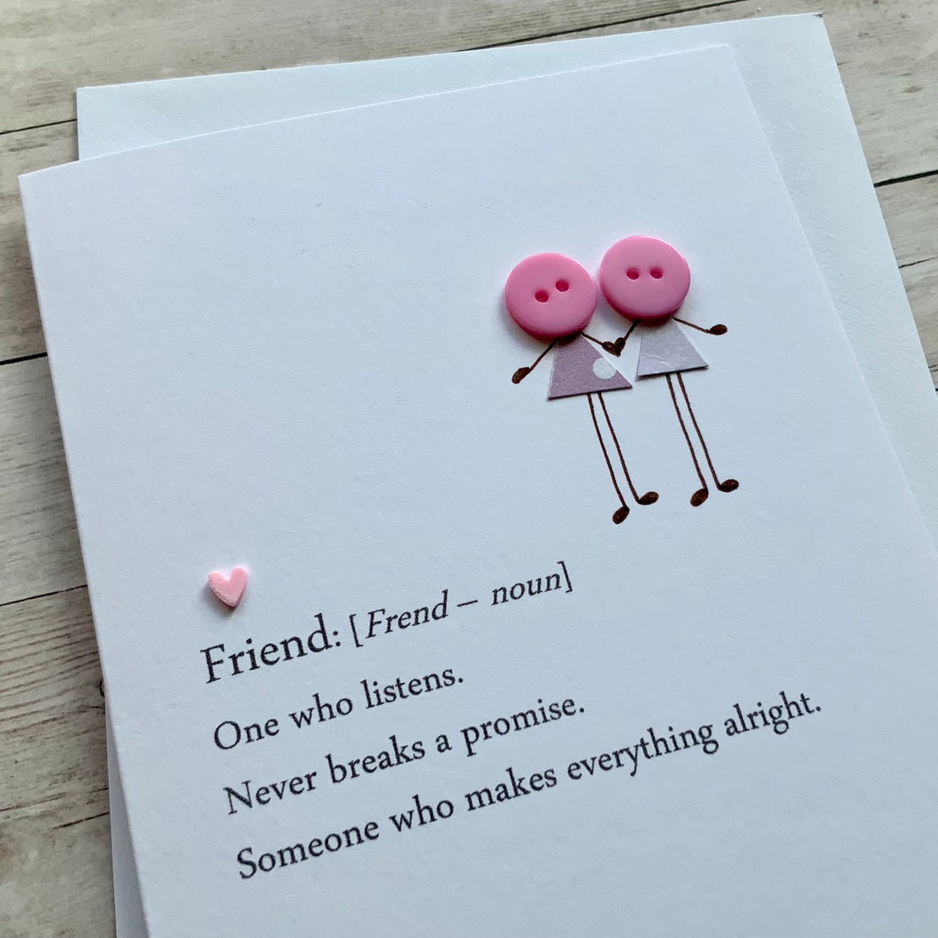 Friend Definition-  Personalised
