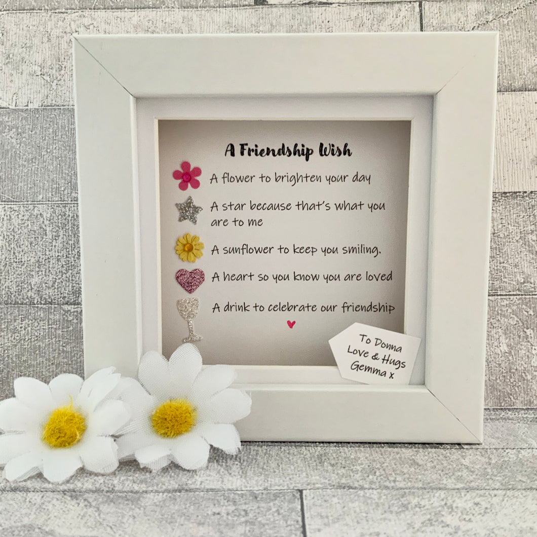 Friendship Wish Mini Frame