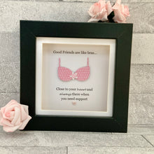 Load image into Gallery viewer, Good Friends Are Like Bras Mini Frame