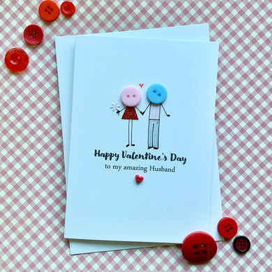 Happy Valentine's Day Amazing Husband Card