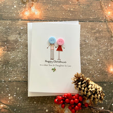 Load image into Gallery viewer, Happy Christmas To A Dear Son &amp; Daughter In Law Christmas Card