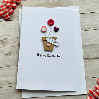 Happy Birthday Plant Pot - Personalised
