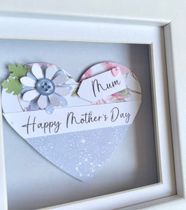 Happy Mother's Day Heart Mini Frame
