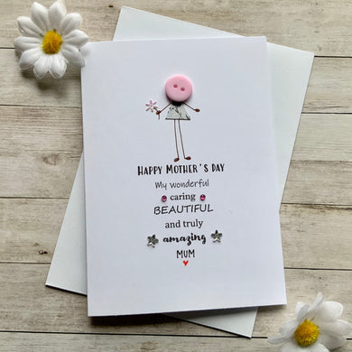 Happy Mother's Day my Wonderful Mum- Personalised