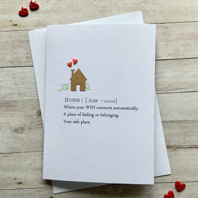 Home Definition Card- Personalised