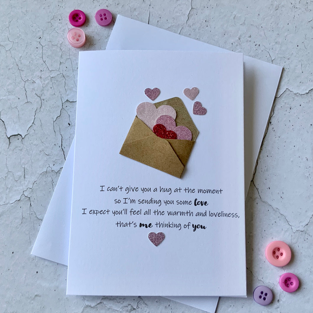 I Can't Give You A Hug Card- Personalised