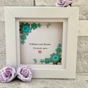 If Mums Were Flowers Floral Mini Frame