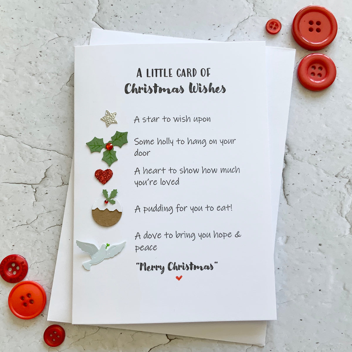 Little Card Of Christmas Wishes (non-alcoholic) – Made By Jennie