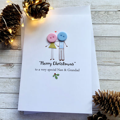 Merry Christmas To A Special Nan & Grandad- Personalised