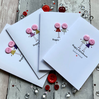 Happy Christmas Special Friend Pack of Four Christmas Cards