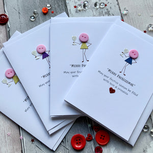 Merry Proseccomas Christmas Pack of Four Christmas Cards