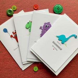 Monster Birthday  Bundle Pack of Four Cards