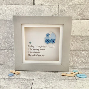 New Baby Boy Definition Mini Frame