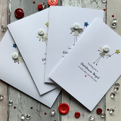 Sending You A Christmas Angel Pack of Four Christmas Cards
