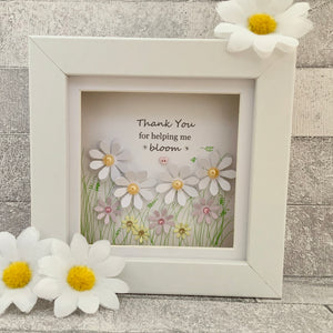 Thank You For Helping Me Bloom Mini Frame