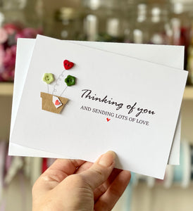 Thinking Of You and Sending Love- Personalised