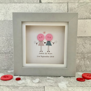 Personalised Wedding Day Mini Frame